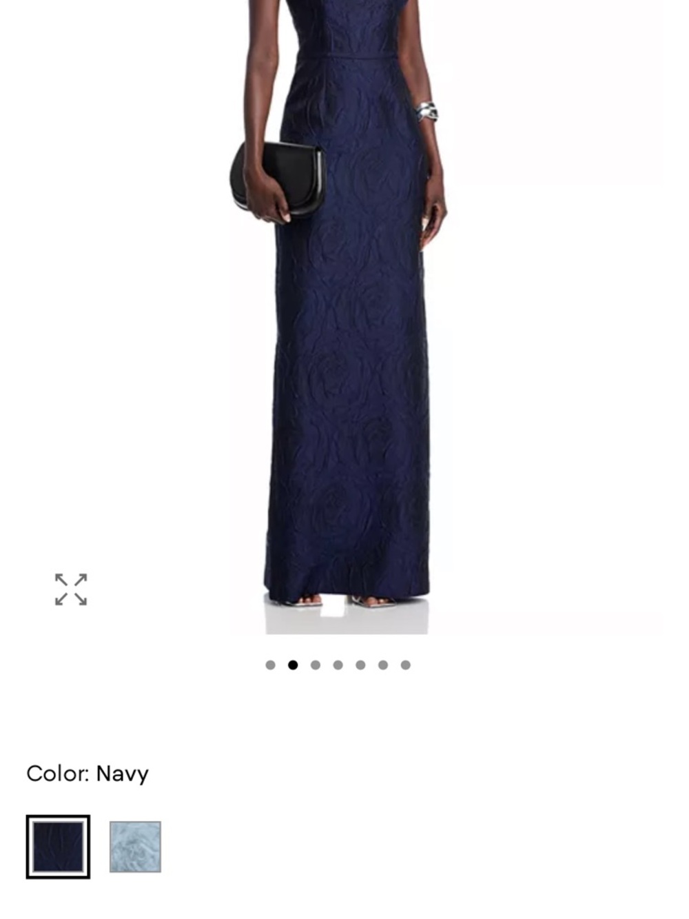 Teri Jon by Rickie Freeman - jacquard off the shoulder gown